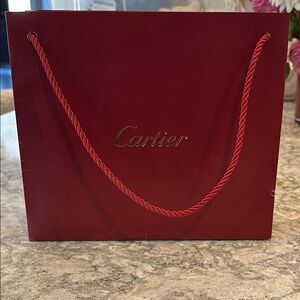✨ Cartier Shopping Bag - 10” x 9” x 3.5”
